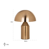 Richmond Interiors Tischlampe Alicia gold (Brushed Gold)-8720621615323-Stil-Ambiente-LB-0097