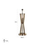 Richmond Interiors Tischlampe Jaina gold (Gold)-8720621676119-Stil-Ambiente-LB-0115