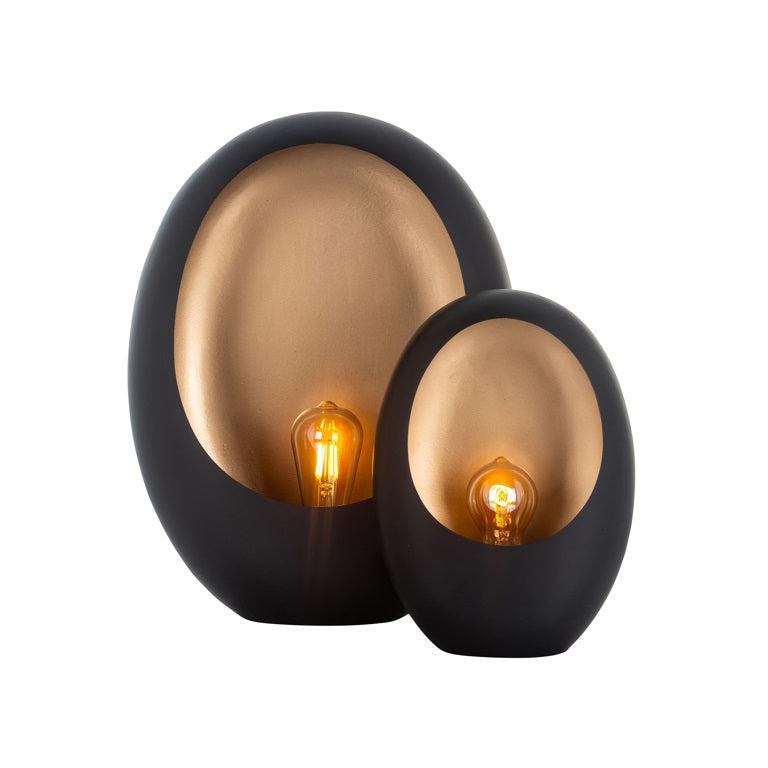 Richmond Interiors Tischlampe Lina groß (Black/gold)-8720621677512-Stil-Ambiente-LB-0122