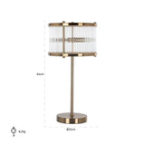 Richmond Interiors Tischlampe Loiza (Brushed Gold)-8720621688860-Stil-Ambiente-LB-0136