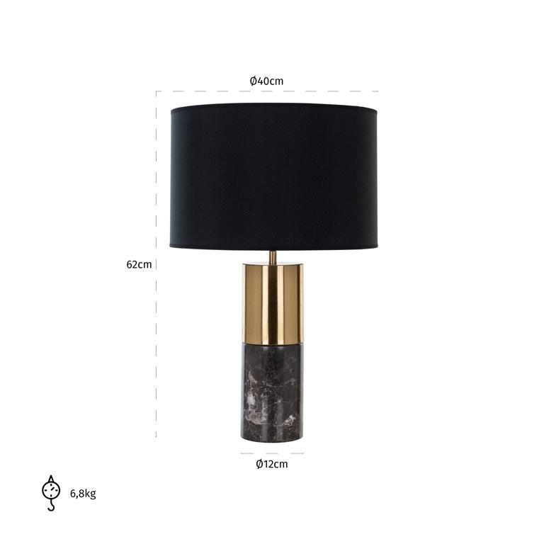 Richmond Interiors Tischlampe Nyo (Black)-8720621674405-Stil-Ambiente-LB-0111