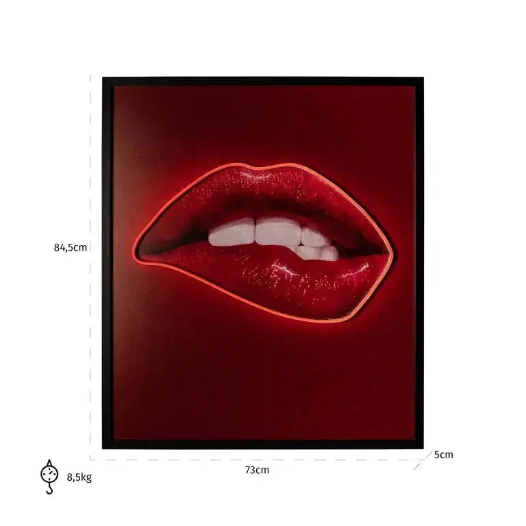 Richmond Interiors Wall art Lips-8720621691846-Stil-Ambiente-WA-0014